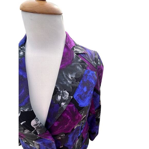 Michael Kors Floral Blazer Woman's Petite‎ Small - Picture 5 of 5